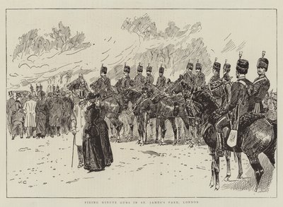 Tirer des coups de canon minute dans le parc Saint-James, Londres - John Charlton